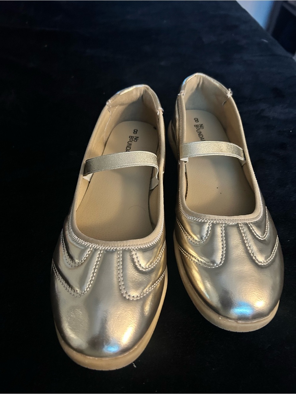 No Boundaries Metallic Gold Mary Jane Sneakers